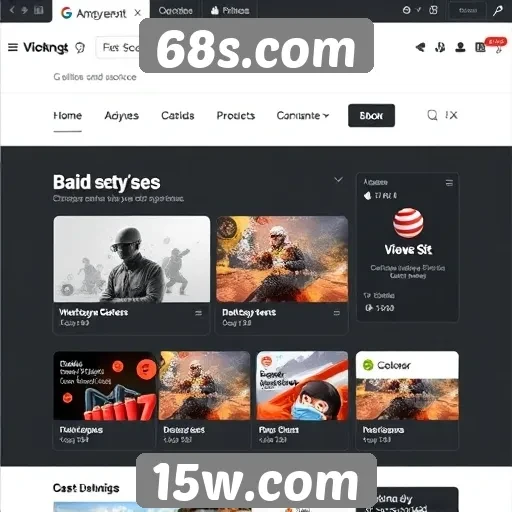 Análise da interface do usuário do 68s.com